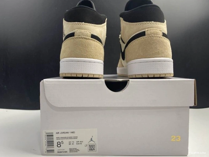 Orange' Air 'Barely 1 -800 Mid BQ6472 Jordan 1027